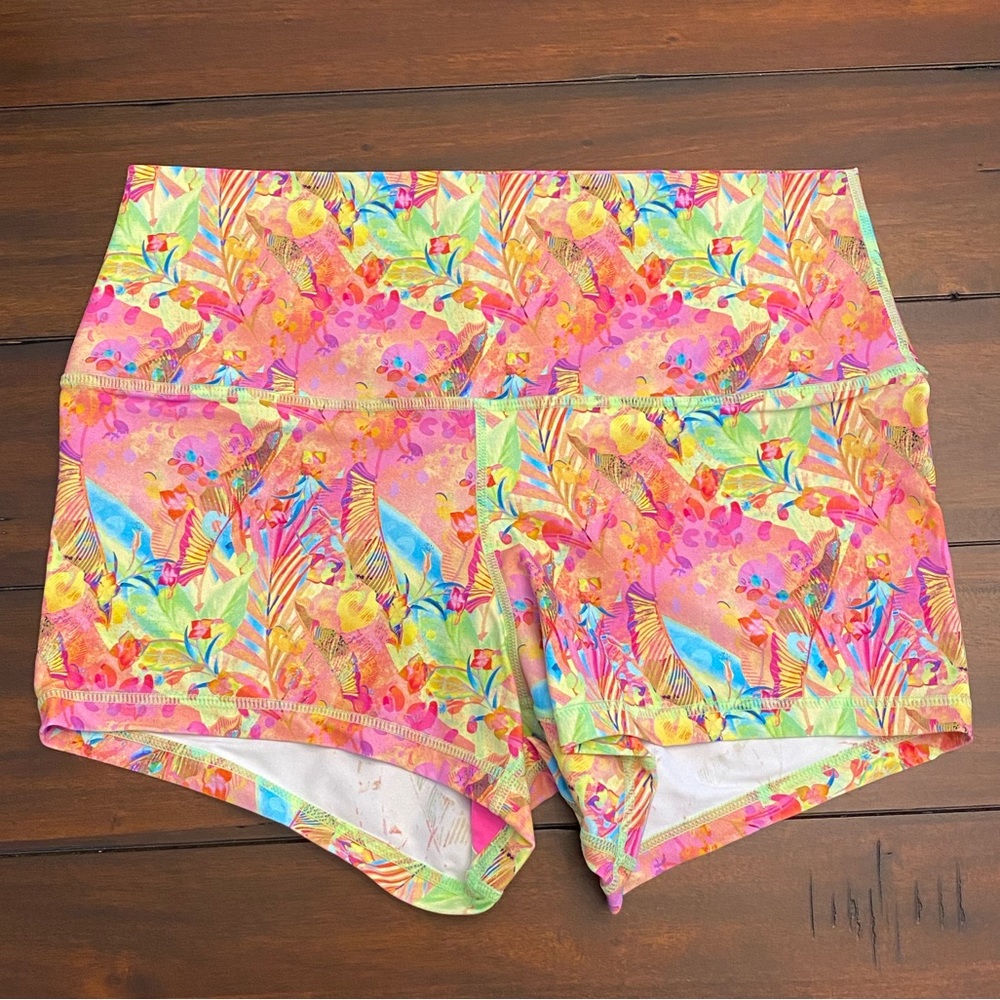 Peachy Athletic Citrus Bliss Extra Peachy Shorts Size XL